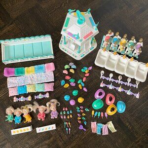 Vintage 1990 Tyco Quints Dolls and Accessories Lot